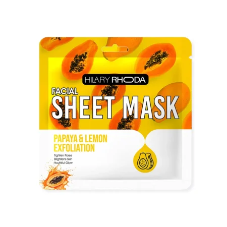 Hilary Rhoda Facial Sheet Mask Papaya & Lemon Extract 20G