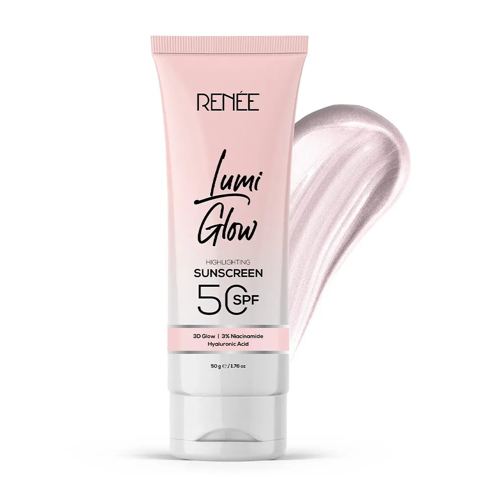 Renee Lumi Glow Highlighting Sunscreen 50Spf 3D Glow 3% Niacnimide Hyaluronic Acid 30G