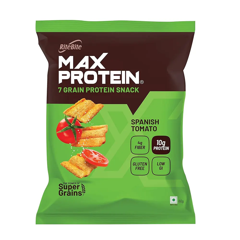 Rite Bite Max Protein 7 Grain Protein Snack Spanish Tomato 30G