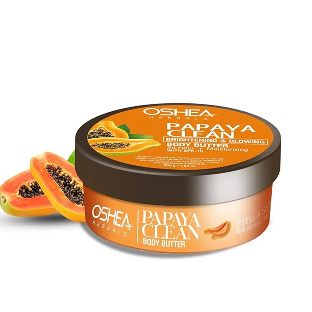 Oshea Herbals Papaya Clean Brightening & Glowing Body Butter Spf 15 200G