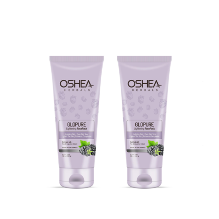 Oshea Herbals Glopure Lightening Face Scrub  Enriched With  Blackberry & Liquoric Extract All Skin Types 100G