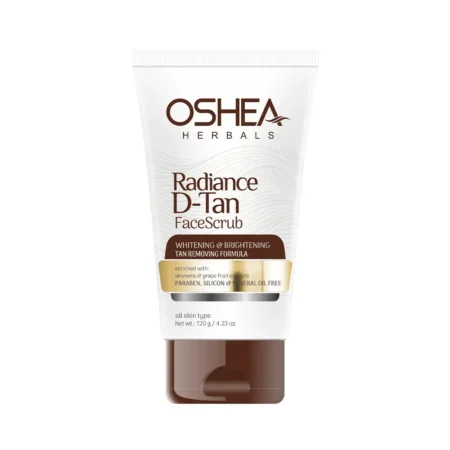 Oshea Herbals Radiance D-Tan Face Scrub Whitening &Amp; Brightening Tan Removal Formmula 50G