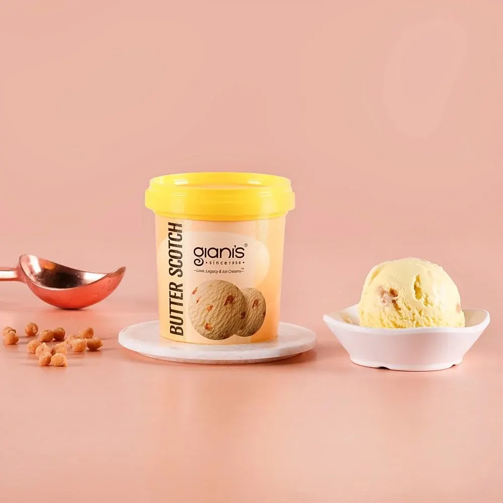 GIANIS ICE CREAM BUTTERSCOTCH 125ML