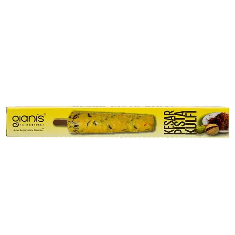 Gianis Ice Cream Kesar Dry Fruit/Kesar Pista Kulfi 70Ml