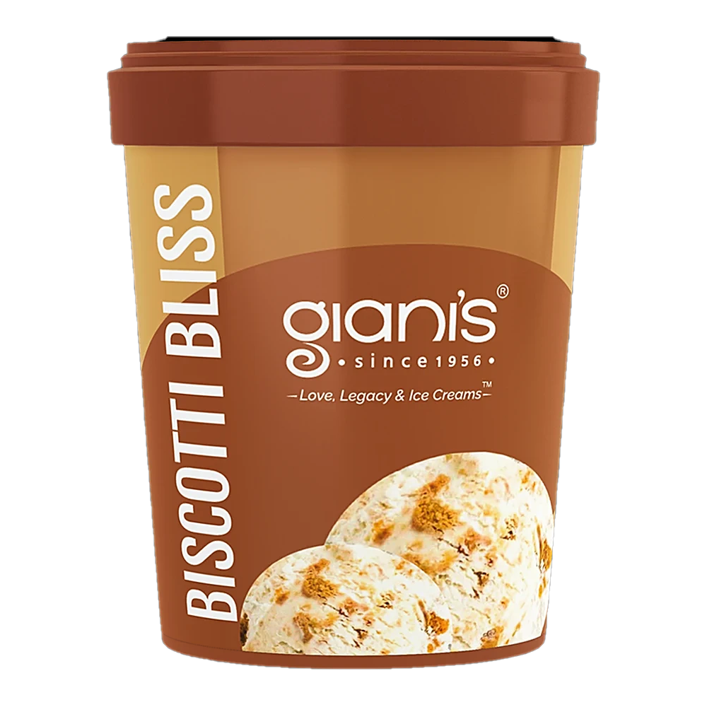 Gianis Ice Cream Biscotti Bliss 125Ml