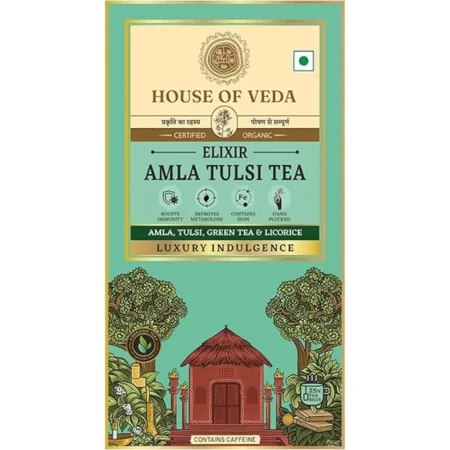 House Of Veda Amalam Tulsi Green Tea Lemon Ginger 37.5G