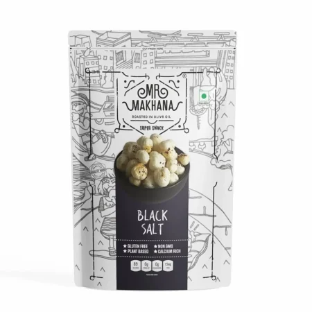 MR MAKHANA ROASTED IN OLIVE OIL BLACK SALT SUPER SNACK 21G