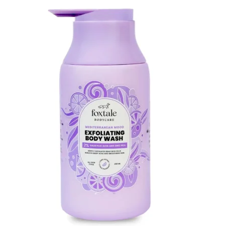 FOXTALE BODYCARE MEDITERRANEAN MOOD EXFOLIATING BODY WASH 250ML