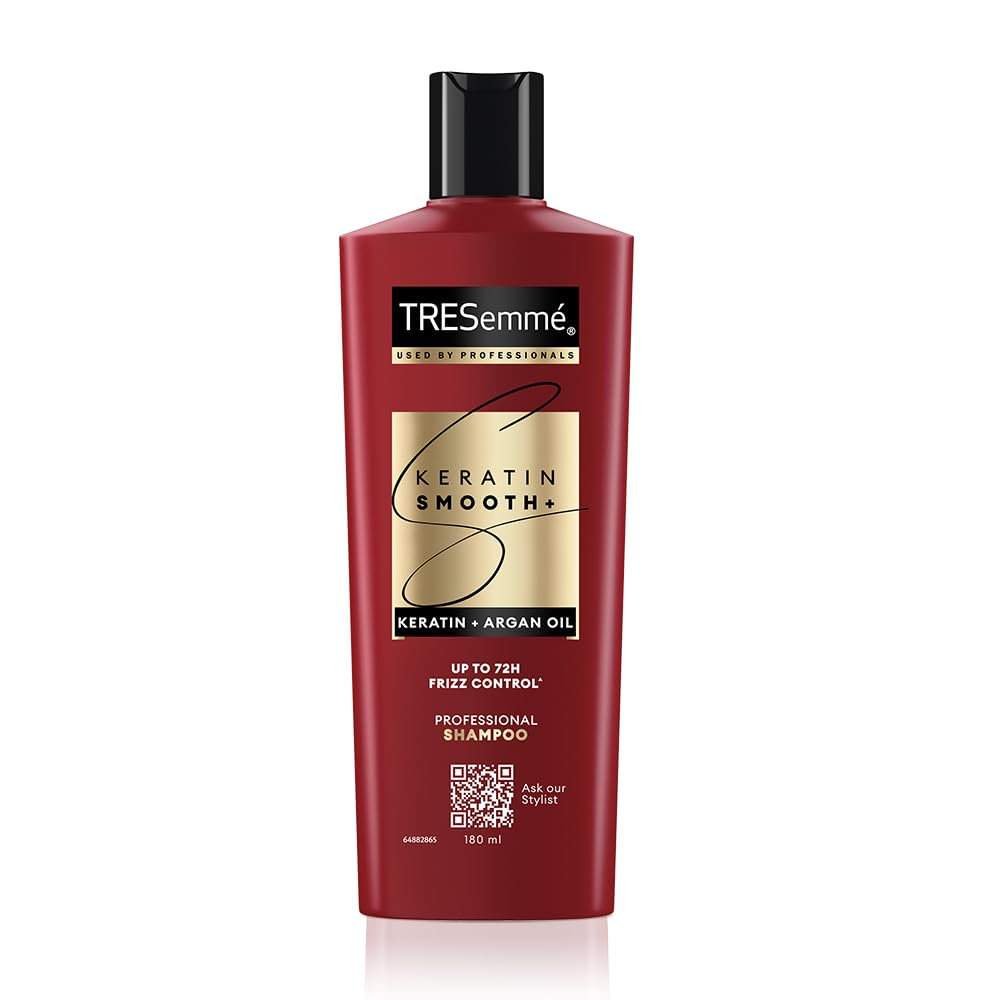 Tresemme Used By Professionals Keratin Smooth Keratin + Argan Oil Professional Shampoo Up To 72H Frizz Control 180Ml