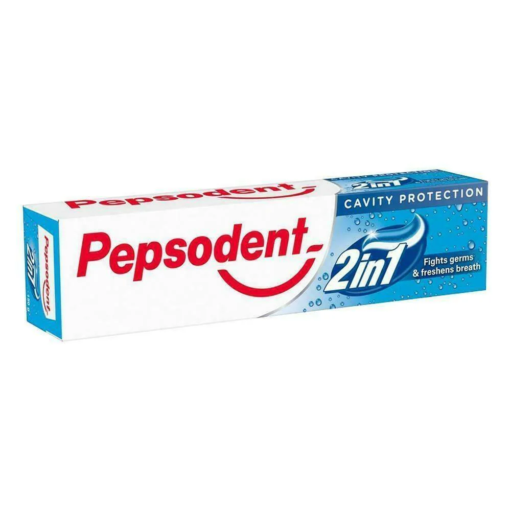PEPSODENT 2 IN 1 GEL FRESHENS + PASTE FIGHTS CAVITIES 150G