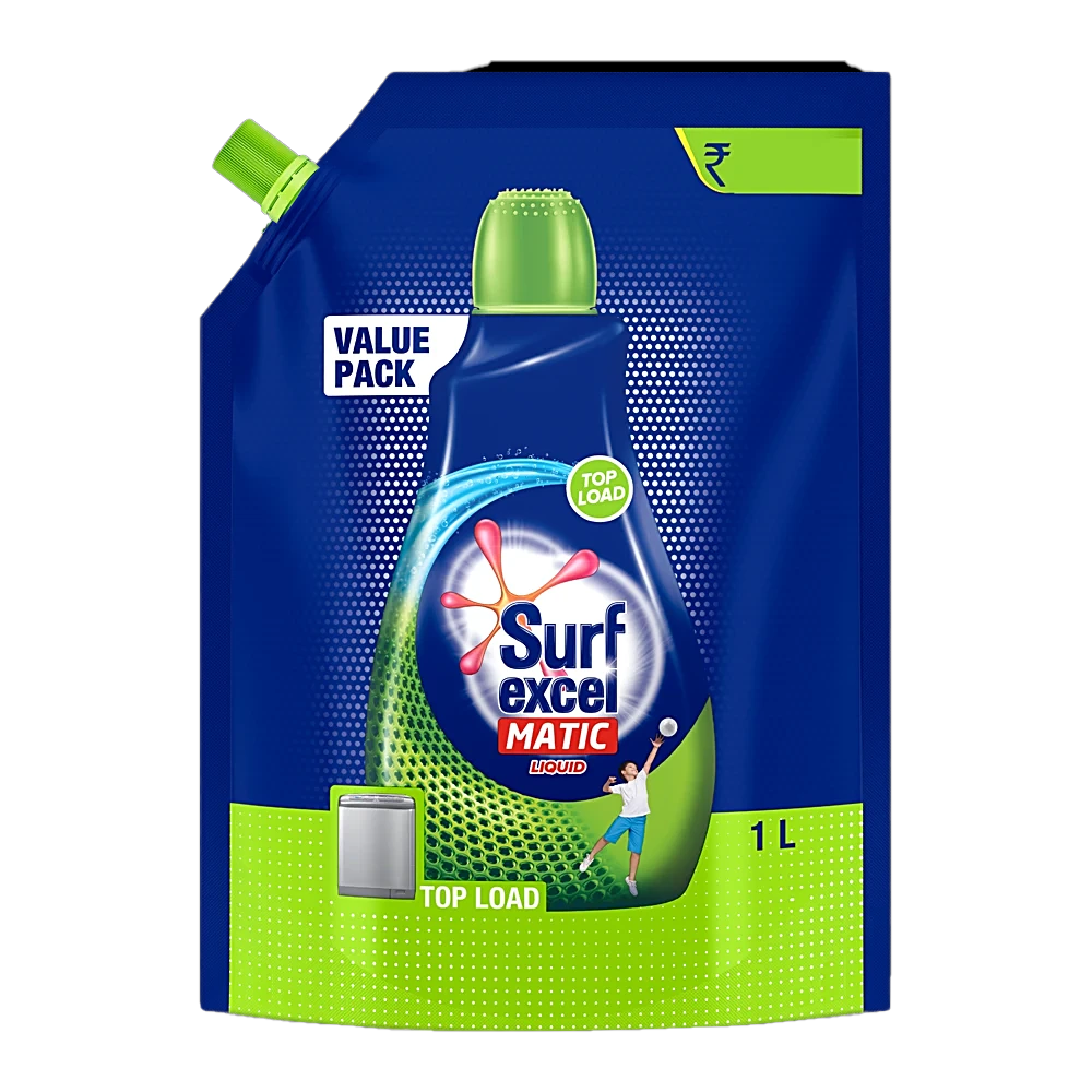 Surf Excel Matic  Liquid Top Load Value Pack Removes Tough Dried Stains 1L