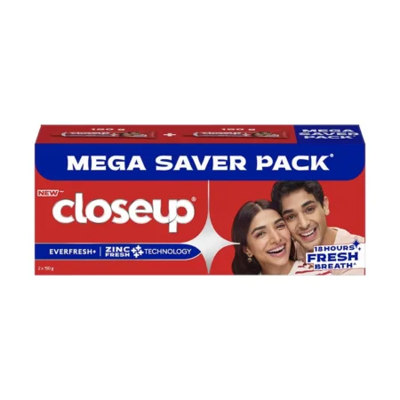 CLOSE UP EVERFRESH+ ZINC FRESH ++++ TECHNOLOGY 18H FRESH BREATH 2 * 150G
