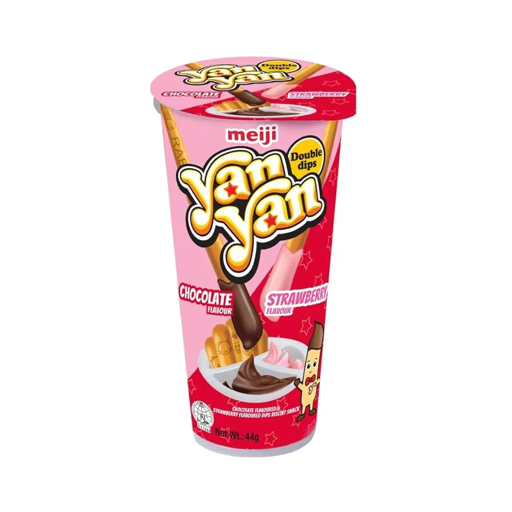 Meiji Yan Yan Biscuit With Strawberry Cream 40G