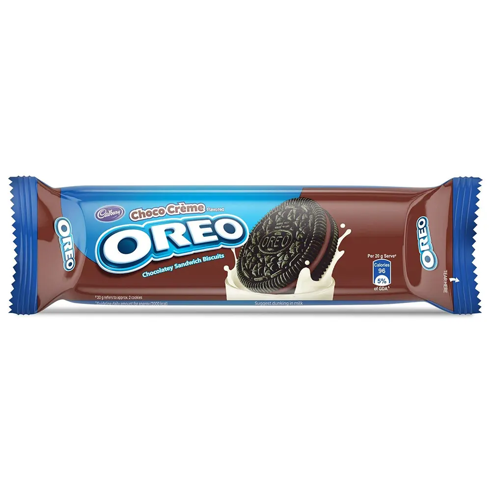 Cadbury Oreo Choco Creme Flavoured Chocolatey Sandwich Biscuits 96.25G