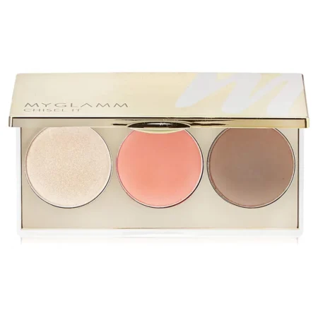 Myglamm Chisel It Contour Kit 3 In 1 Highlighter Blush Bronzer 12G