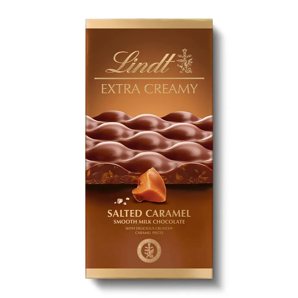 Lindt Extra Creamy Salted Caramel Smooth Milk Chocolate 80G