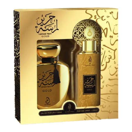 ARABIYAT BY MY PERFUMES LAMSAT HARRIR GOLD EAU DU PERFUM 100ML FREE PERFUME SPRAY 200ML