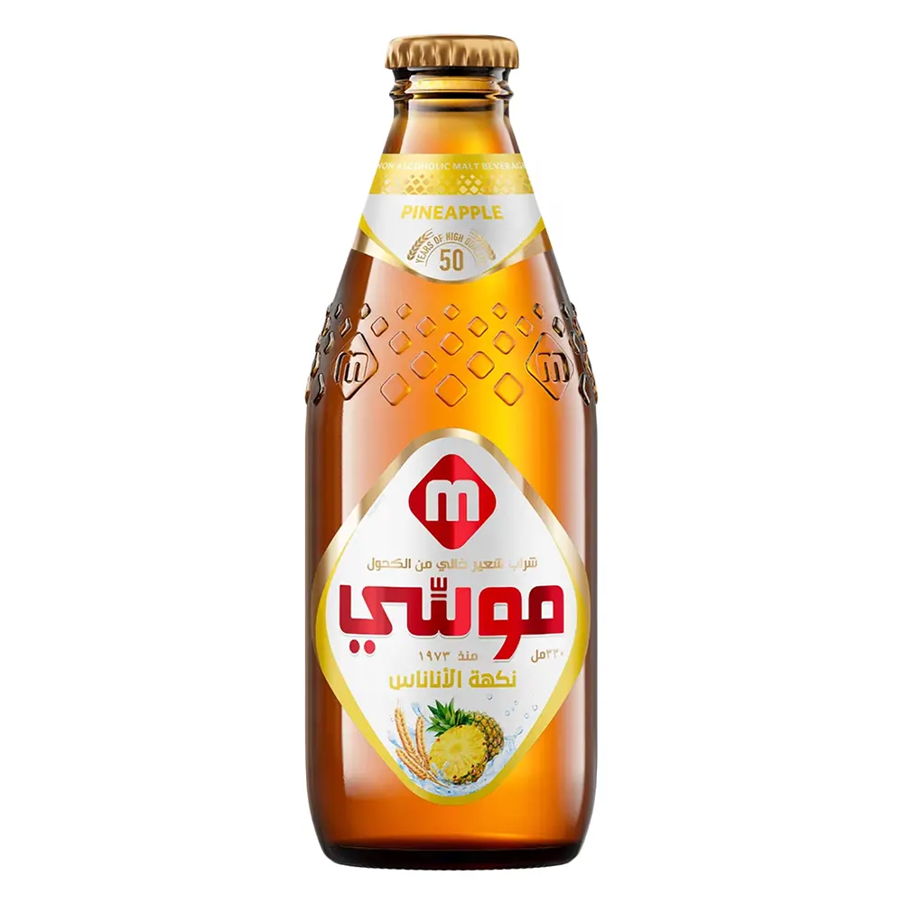 Moussy Malt Drink Pineapple Flavour Non Alcoholic Drink 330Ml