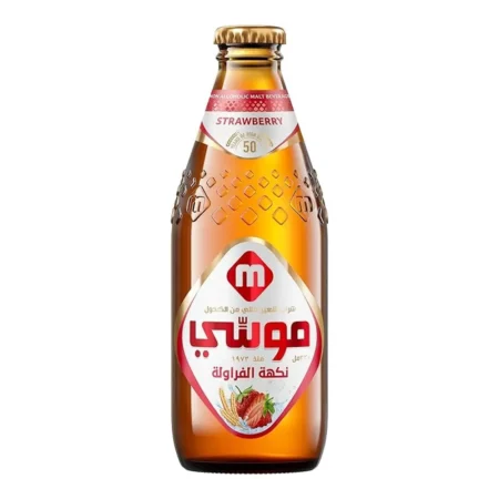 Moussy Malt Drink Strawberry Flavour Non Alcoholic Drink 330Ml