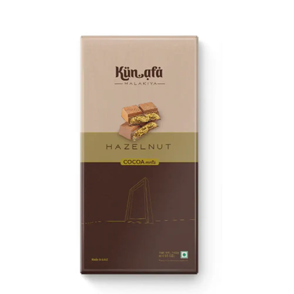 Cocoa Melts Kunafa Malakiya Hazelnut Chocolate 150G