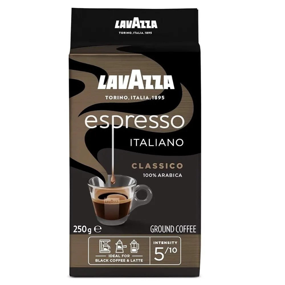 Lavazza Espresso Italiano Classico 100% Arabica Ground Coffee 250G