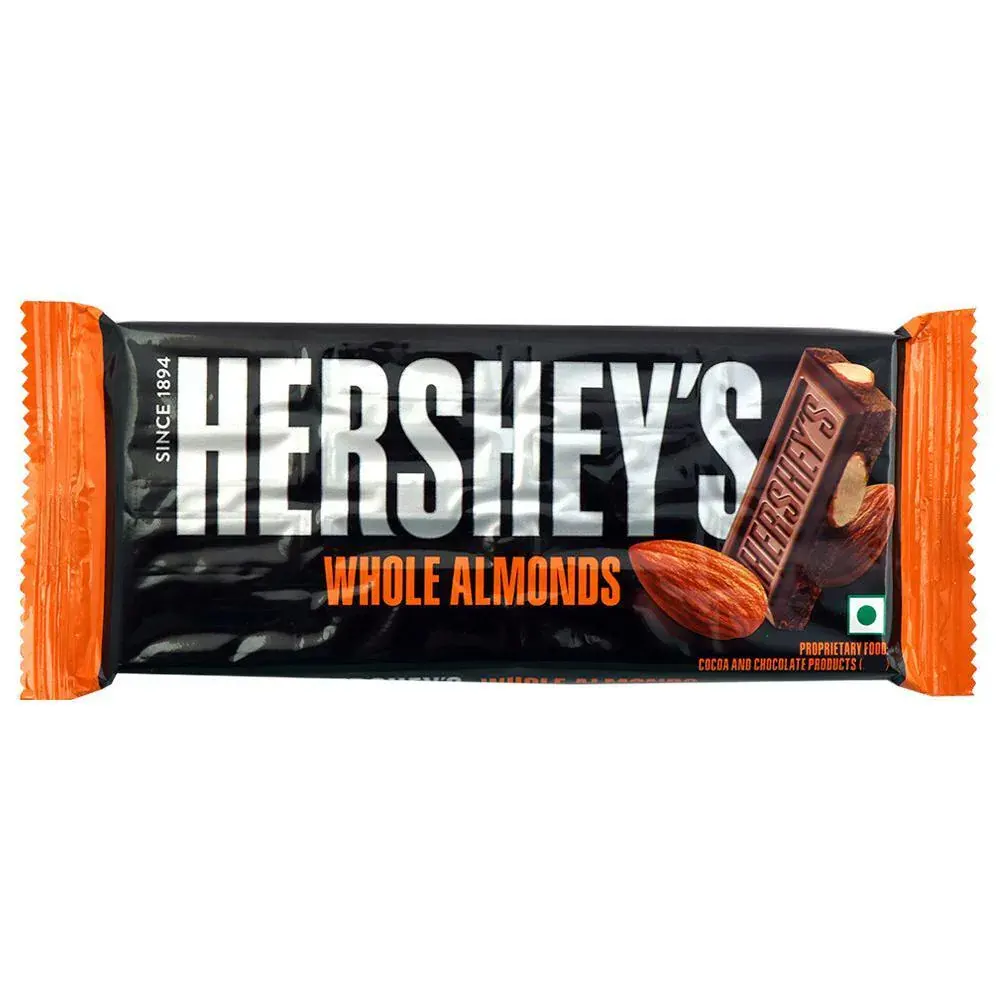 Hershey'S Whole Almonds Chocolate 90G