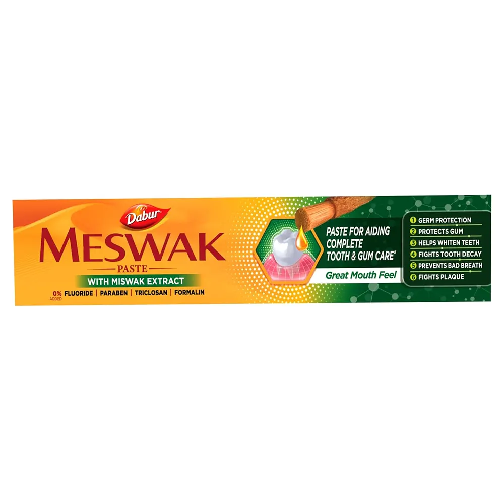 Dabur Meswak Pure Miswak Extract Toothpaste For Complete Tooth And Gum Care 100G