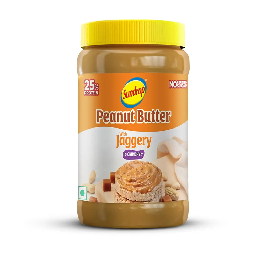 Sundrop Peanut Butter With Jaggery Crunchy 900G