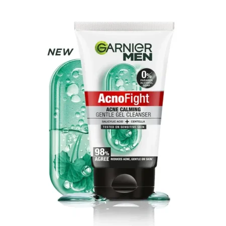 Garnier Men Acno Fight Gentle Gel Cleanser Saylic Acid + Centella 50G