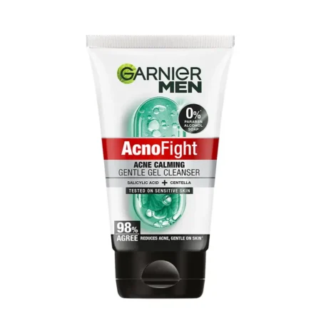 Garnier Men Acno Fight Gentle Gel Cleanser Saylic Acid + Centella 100G