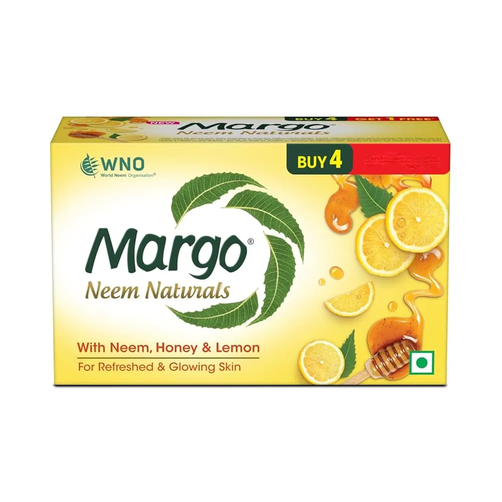 Jyothy Labs Margo Neem Naturals With Neem And Lemon Bathing Bar 4 * 50G