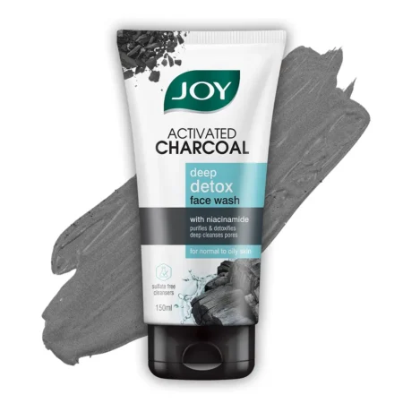 Joy Activated Charcoal Skin Purifying + Deep Detox Face Wash For All Skin Types 150Ml