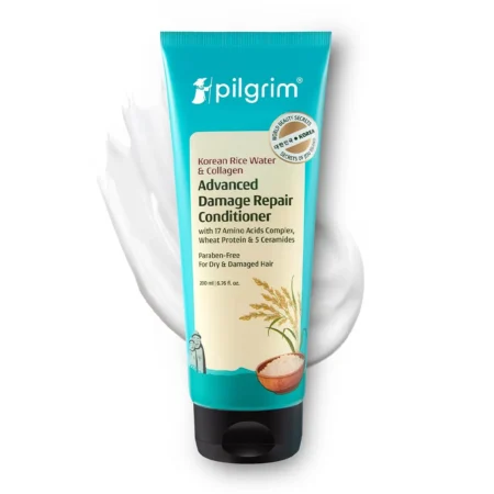 Pilgrim Korean Rice Water Advcaced Damaged Reapair Conditioner With 17 Amino Acids Complex Wheat Proteion & 5 Ceramides 200Ml