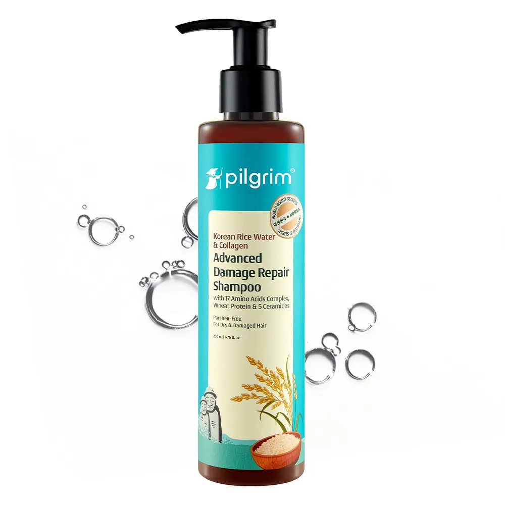 Pligrim Korean Rice Water &Amp; Cpllagen Advanced Damaged Repair Shampoo 200Ml