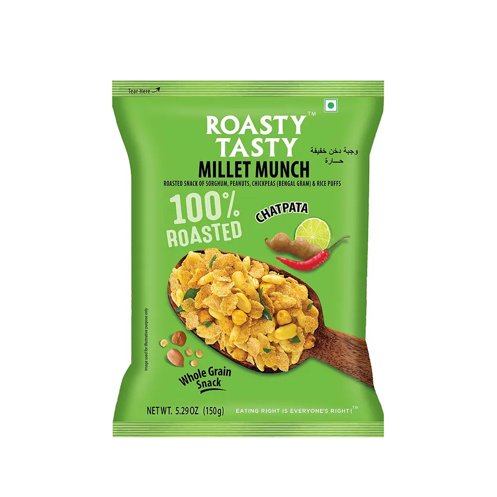 Roasty Tasty Millet Munch Chatpata 100% Roasted 150G