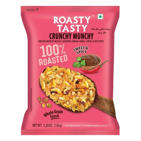 ROASTY TASTY CRUNCHY MUNCHY SWEET AND SPICY 100% ROASTED 150G