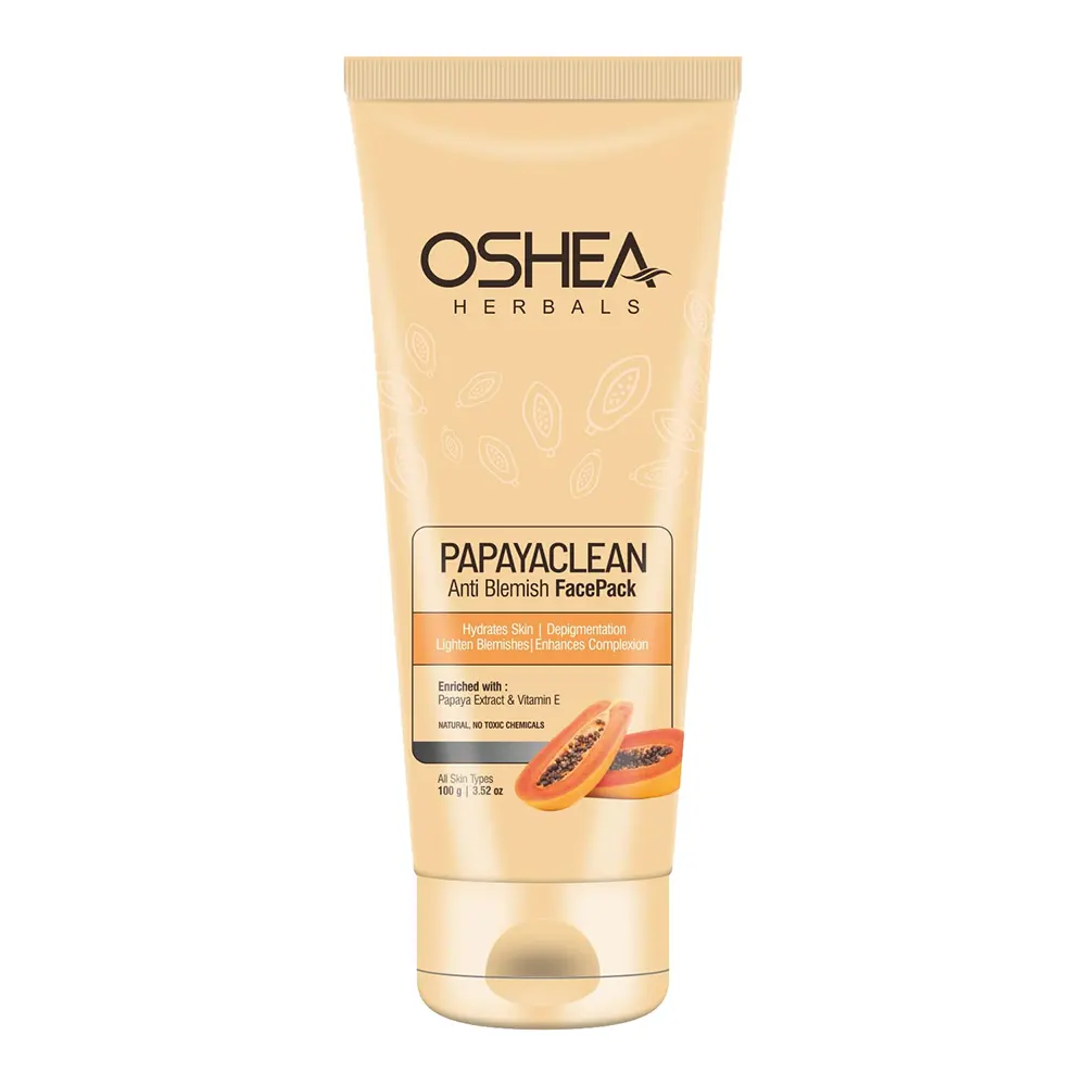 Oshea Herbals Papaya Clean Anti Blemish Face Pack Enriched With Papaya Extract And Vitamin E 100G