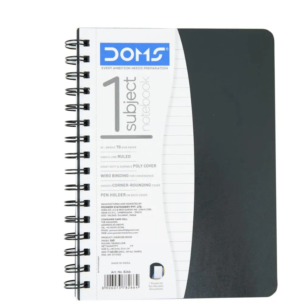 Doms 1 Subject Notebook 7358 1N