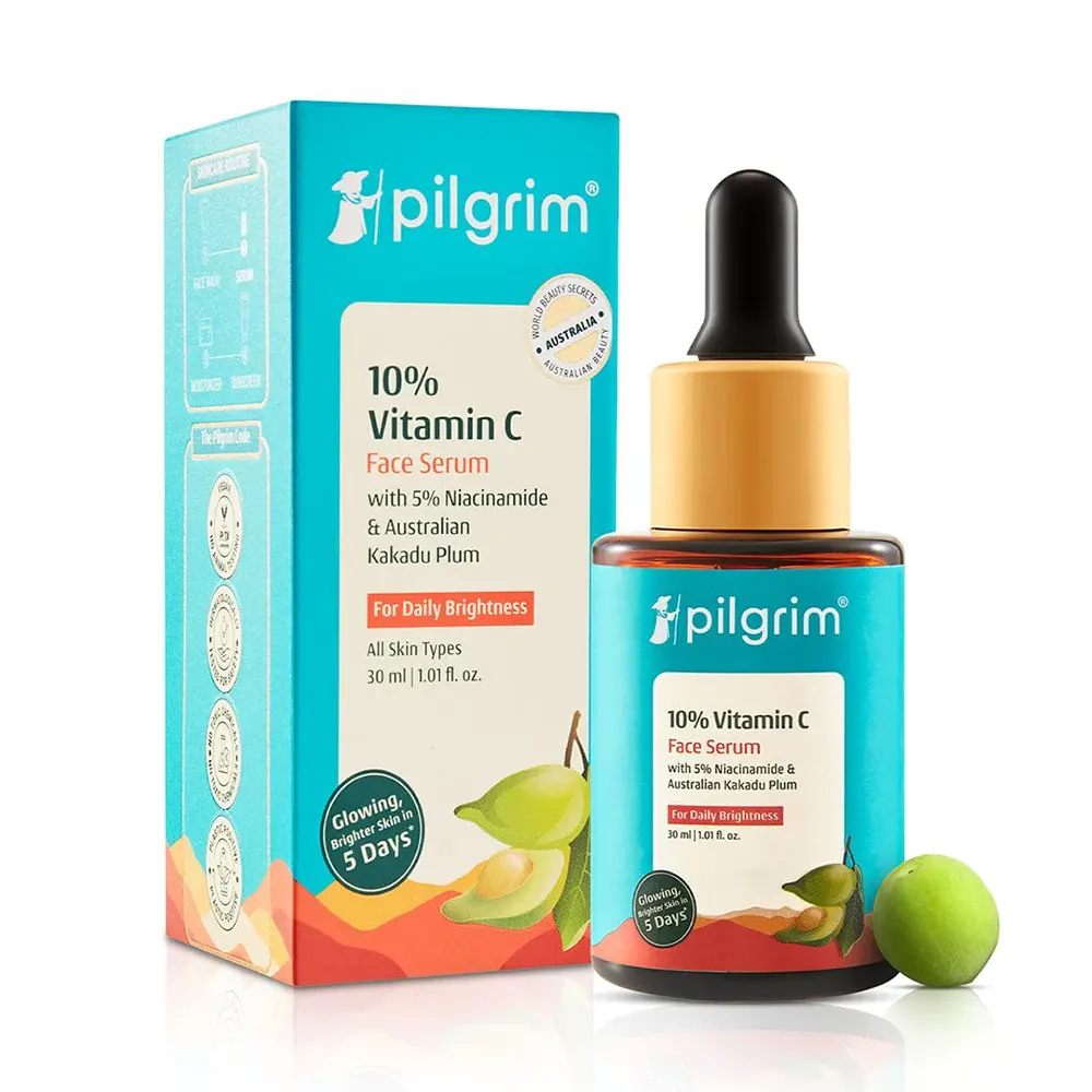 Pilgrim 10% Vitamin C Face Serrum With 5% Naicinamide &Amp; Kakdu Plum 30Ml