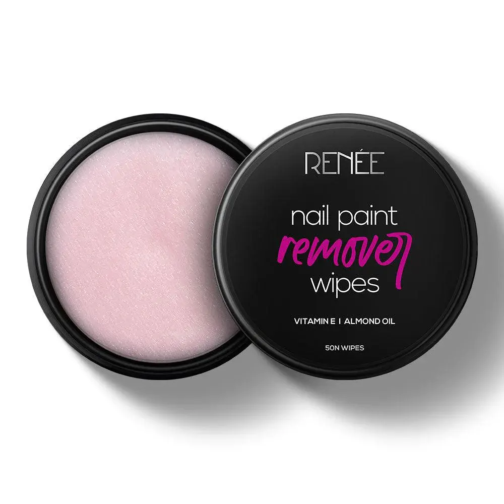 Renee Nail Paint Remover Wipes Vitamin E Almond Oil 50N