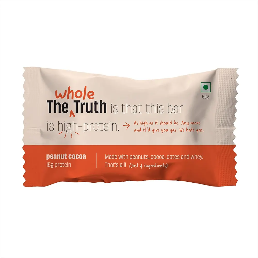 The Whole Truth Cocoa Peanut Butter Fudge Energy Bar 52G