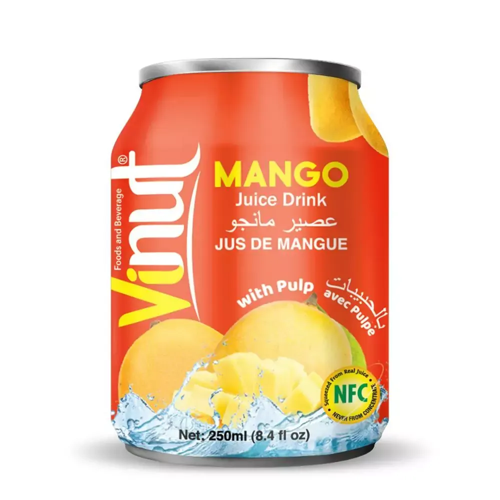 Vinut Pink Mango Juice Drink With Pulp 250Ml