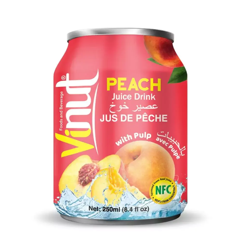Vinut Peach Juice Drink With Pulp 250Ml
