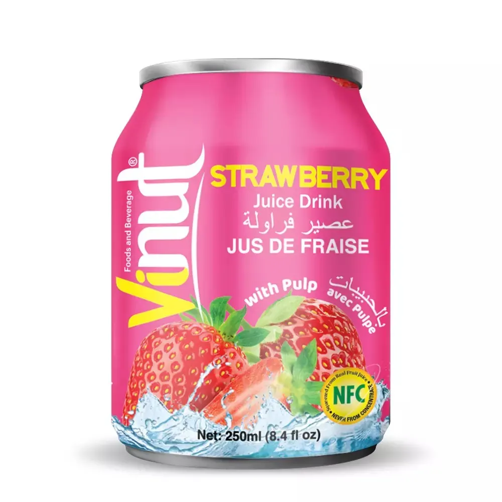 Vinut Strawberry Juice Drink With Pulp 250Ml