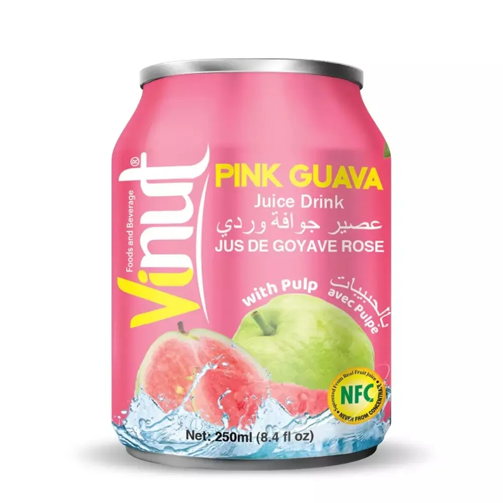 Vinut Pink Guava Juice Drink With Pulp 250Ml