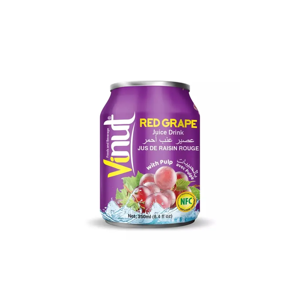 Vinut Red Grape Juice Drink With Pulp 250Ml