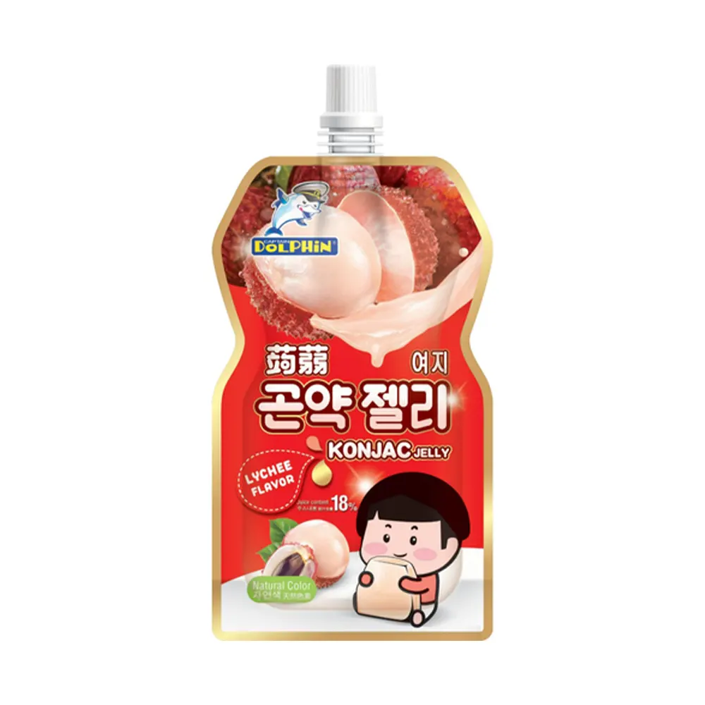 Captain Dolphine Konjac Jelly Lychee Flavour 130G