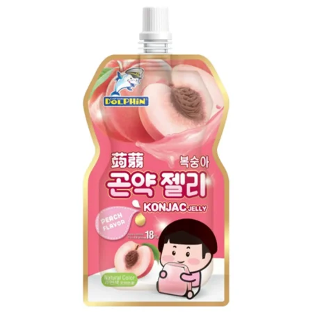 Captain Dolphine Konjac Jelly Peach Flavour 130G