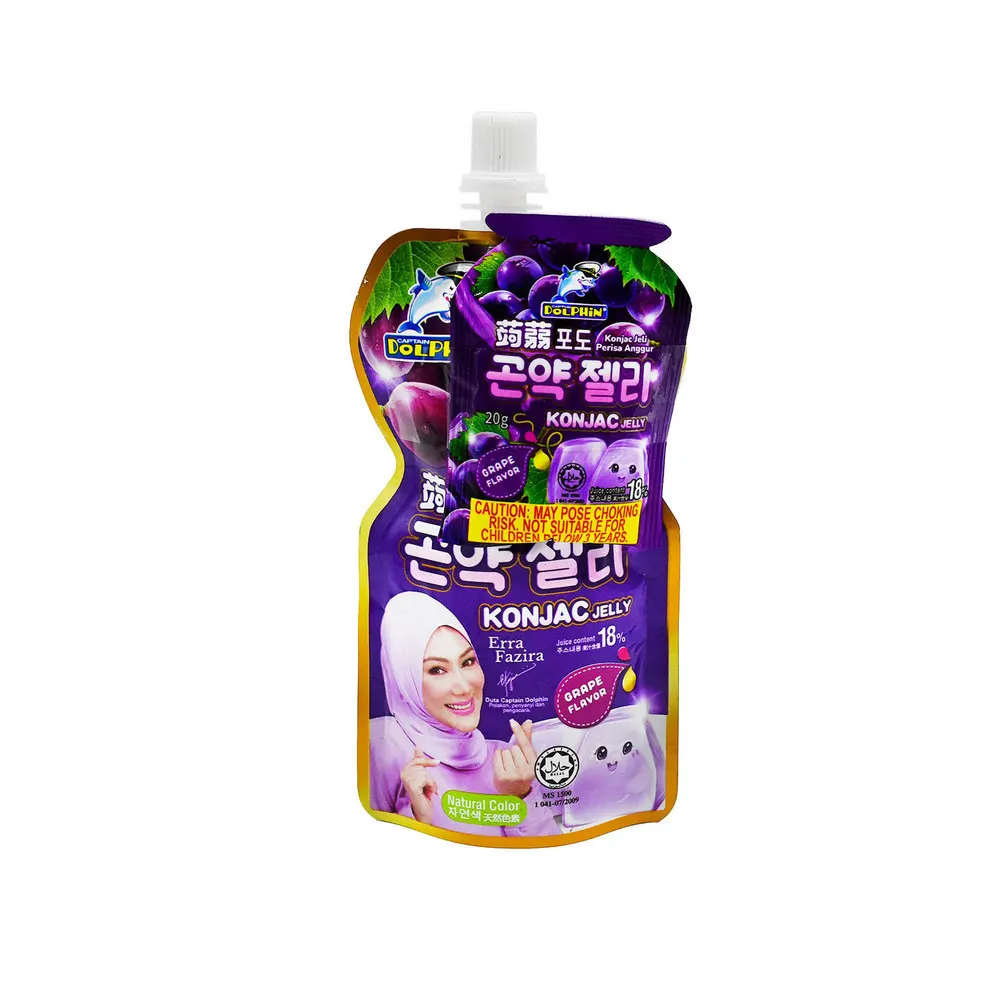 Captain Dolphine Konjac Jelly Grape Flavour 130G