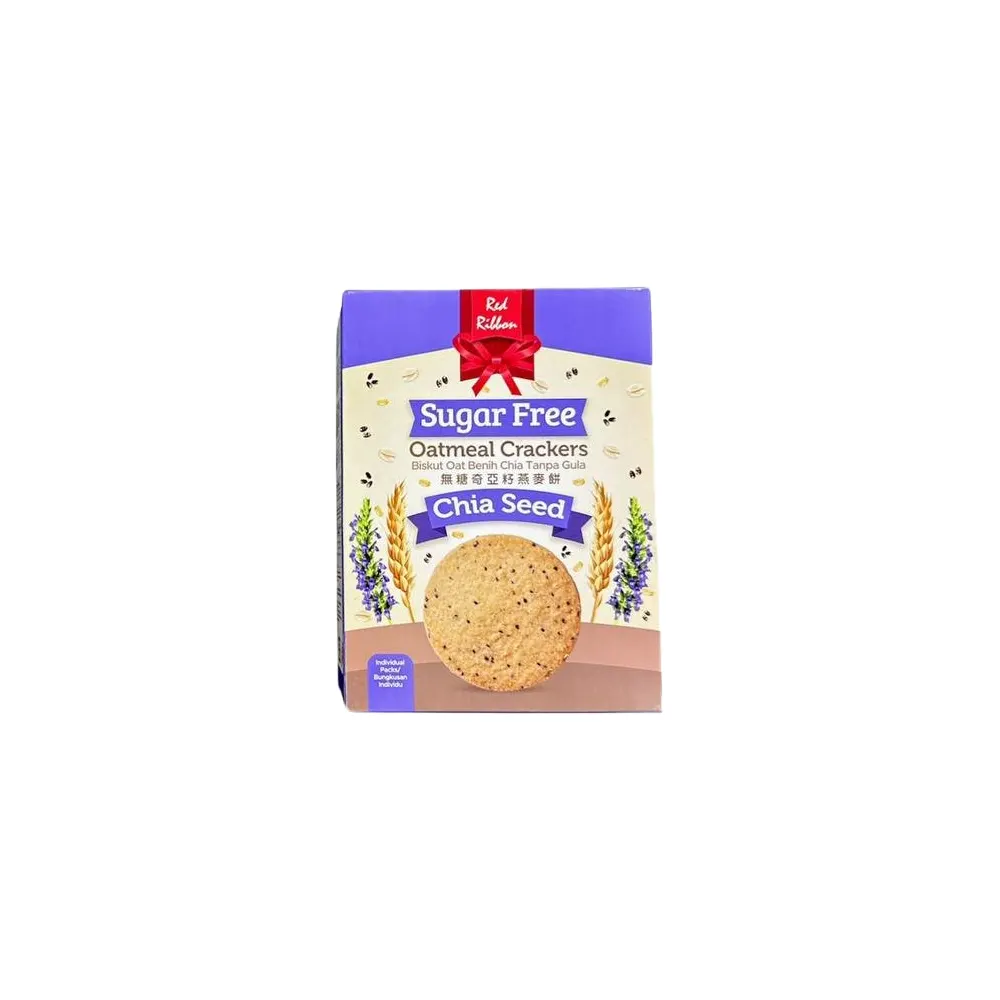 Red Ribbon Sugar Free Oatmeal Crackers Chia Seed 200G